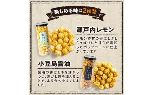 外はカリカリ！中はふんわり！リッチポップコーン　２種セット（瀬戸内レモン＆小豆島醤油）