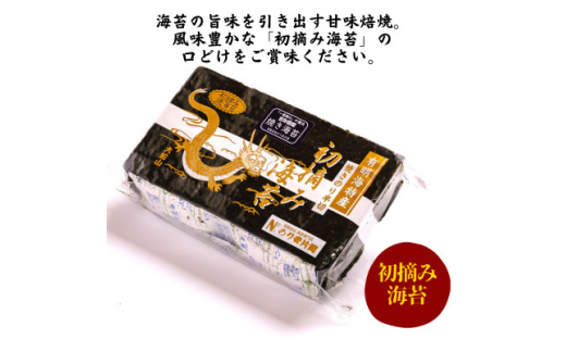 有明海苔 初摘み「乾海苔(板のり)・焼き海苔」の美食セット【1245964】