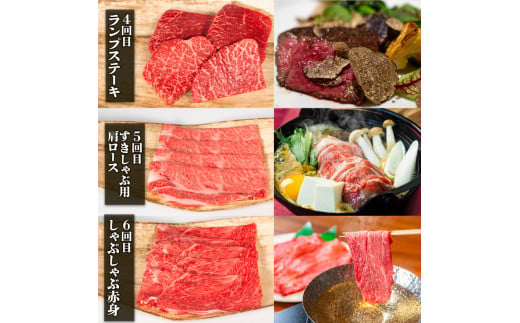 定期便 6ヶ月 近江牛 計4080g 冷凍 黒毛和牛 ( 定期便 全6回 肉 サーロイン 特選 焼肉 フィレ ランプ ブランド 近江牛 三大和牛 贈り物 ギフト プレゼント  滋賀県 竜王 岡喜 神戸牛 松阪牛 に並ぶ 日本三大和牛 ふるさと納税 )