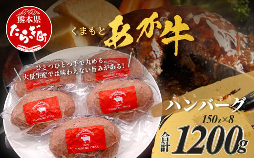 くまもとあか牛ハンバーグ 150g×8個