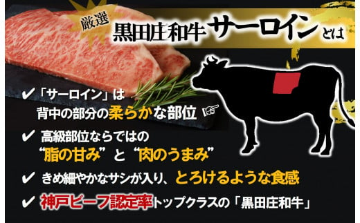 【神戸ビーフ素牛】特選 黒田庄和牛サーロインステーキ（100g×2枚） 肉 お肉 牛肉 焼肉 焼き肉 サーロイン ステーキ 神戸ビーフ 神戸牛 黒田庄和牛 高級 高級黒毛和牛 お試し 特別提供(18-15)