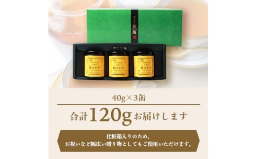 手摘み有機紅茶『姫ひかり』詰め合わせ＜40g×3缶＞ 鹿児島県枕崎産 ＜化粧箱入＞  A3-274【1167064】