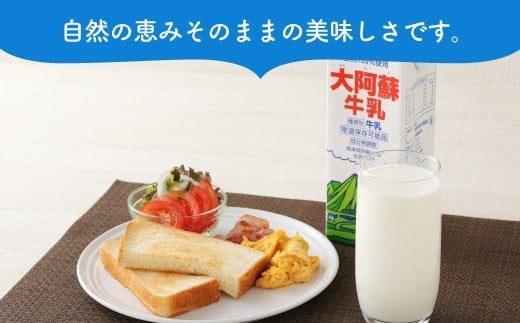 大阿蘇牛乳 1L×6本 合計6L 紙パック 牛乳 飲料 らくのうマザーズ