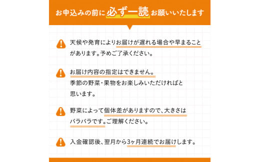 野菜セット 定期便 3ヶ月 旬の採りたて 野菜 果樹 セット フルーツセット