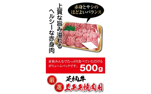 かながわブランド【足柄牛】上モモ焼肉用500g【赤身 脂身 バランス 絶妙 焼肉用モモ肉】