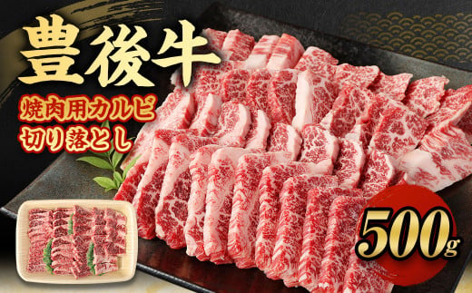 【大分県産】豊後牛 焼肉用 カルビ 切り落とし 500g 牛肉