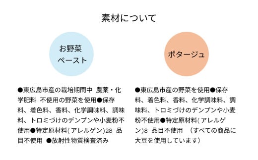 離乳食にもおすすめ　朝のひとくちめ 親子でたのしむセット（お野菜ペースト5袋&ポタージュ6袋）