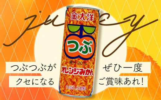 金太洋 つぶオレンジみかん 30缶入り 1ケース 長崎県/太洋食品株式会社 [42ACAD001] みかん ジュース ミカン 缶 長崎 島原 つぶ