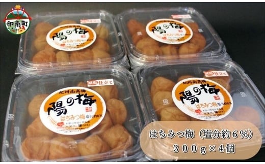 紀州南高梅　はちみつ梅1.2kg（300ｇ×4）