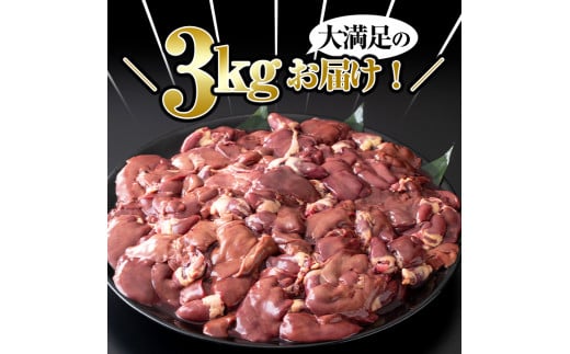 小分けで便利！鹿児島県産鶏レバー 計3kg(250g×12P) a0-358