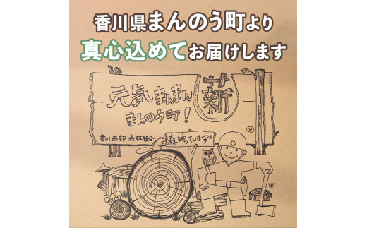 ＜数量・期間限定＞ 香川県まんのう町産 薪セット「広葉樹ミックス」(約20kg×1箱) 【man025】【香川西部森林組合】