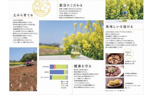 【定期便６ケ月】＜愛知県産菜種100％使用＞なのはな油600ｇ×2本　