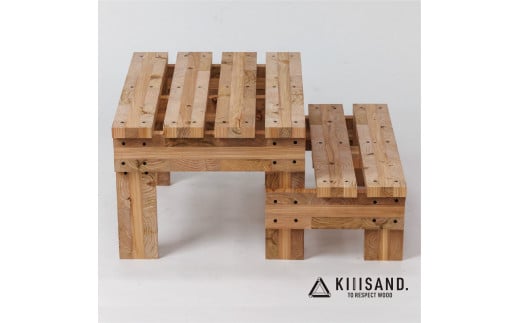 【CL002】＜DIY用＞ ステップ PARTS KIT (木材パーツ19本・ビス74本・ボンド１本) 材木 木 SDGs 木 Kiiisand. CLT 無塗料 鳥取CLT