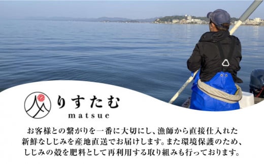 産地直送！ 宍道湖産 冷凍大和しじみLサイズ2kg(500g×4) 砂抜き処理済島根県松江市/りすたむMatsue [ALDE002]