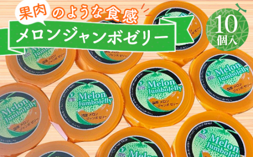 No.219 メロンジャンボゼリー 450g×10個 ／ 国産メロン めろん フルーツ デザート スイーツ たっぷり 福島県 特産品 福島県 特産品