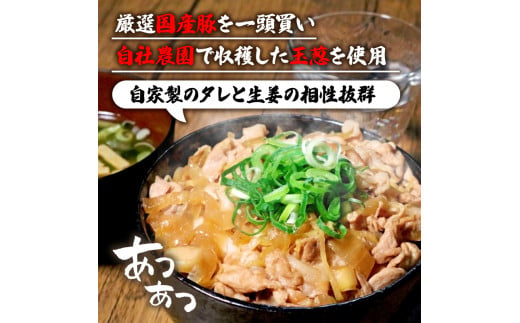 自家製 生姜焼き丼の具 1.5kg(150g×10袋) 生姜焼き 豚肉 豚 国産 柔らかい 小分け 1.5kg 玉ねぎ 丼ぶり 肉うどん 惣菜 おかず 弁当 レンジ 簡単調理 冷凍 便利 10袋