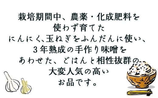 南国農家 ごはんによくあう！にんにくみそ2個入り ng-0007