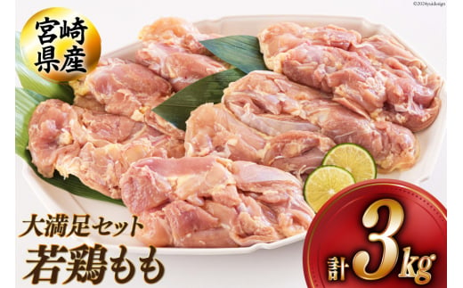 宮崎県産若鶏もも1kg×3 合計3kg [アグリ産業匠泰 宮崎県 美郷町 31be0021] 冷凍 モモ 国産 鳥 肉 宮崎県産 唐揚げ チキン南蛮 親子丼 照り焼き 水炊き 甘辛煮 簡単調理 真空包装 真空パック 便利 ストック すっきり お弁当 おかず 送料無料 大容量 シチュー 炊き込みご飯 鶏