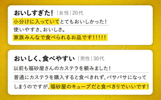 【お歳暮対象】【年内発送 12月20日まで受付】福砂屋 フクサヤキューブ ギフトセット10個入 長崎県/福砂屋 [42AAAH005] かすてら カット済み ざらめ おやつ 福砂屋 ふくさや 長崎 銘菓 小分け 贈答 ギフト プレゼント 歳暮 贈答 年末 年内発送 年内