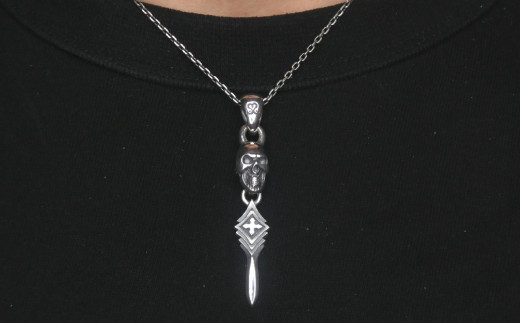 Layer dagger skull pendant【ダガースカルペンダント ペンダント シルバー シルバー925 ハンドメイド 手作り 】