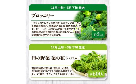 「香川県オリジナル品種さぬきのめざめ」と旬の野菜 定期便P