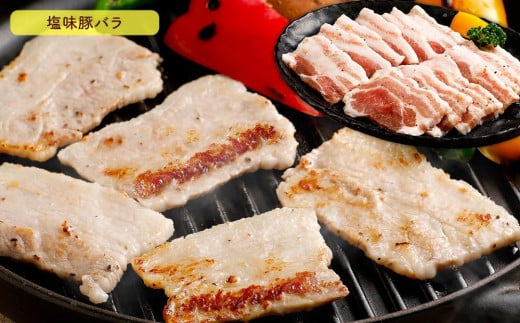 特製 焼肉セット B(醤油たれ・塩たれ付) 全6種 計1.5kg カルビ サガリ セセリ ホルモン 牛タン 豚バラ