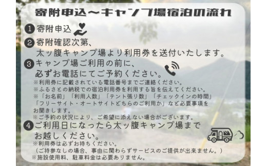 ※太ッ腹キャンプ場　フリーサイト利用券