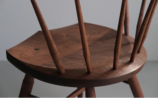 木工yamagen Crescent chair［walnut］【椅子 無垢 木 ウォールナット】