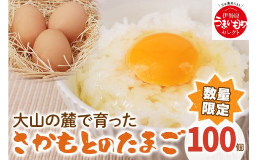 [数量限定] 坂本養鶏 大山の麓で育ったさかもとのたまご 100個 [0091] 伊勢原市 赤玉卵 玉子 鶏卵 生卵 国産 TKG タマゴ 新鮮