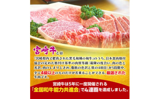 宮崎牛モモ焼肉800g N023-YZC005