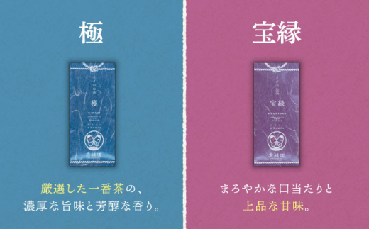 【全6回定期便】「飲み比べ」さざの 有機栽培茶 詰め合わせ （100g×5本/回）【宝緑園】 [QAH017]