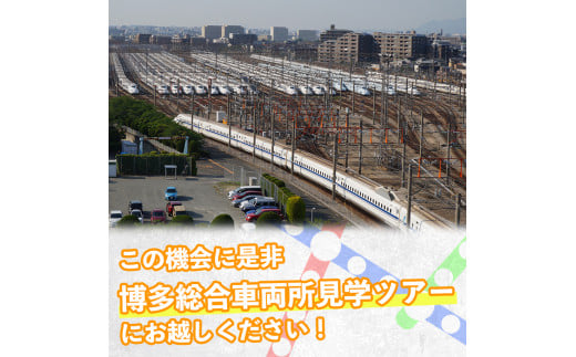 ＜午前の部＞博多総合車両所見学ツアー(1名様分＜1名まで同伴可＞)数量限定 新幹線 ツアー 体験 チケット 利用券 ペア 旅行 無料送迎 【ksg1503-A】【株式会社日本旅行】