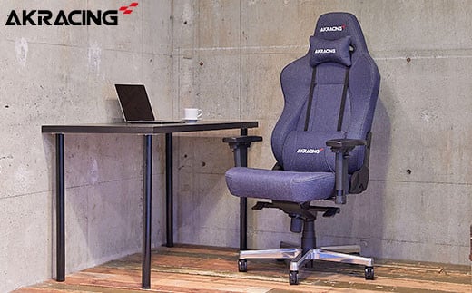 AKRacing Premium Denim（ヘッドレスト・ランバーサポート付き）エーケーレーシング ゲーミングチェア【2025年2月より順次発送】