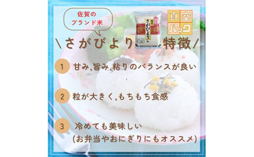 [令和6年産] 特A評価 さがびより 無洗米 6kg