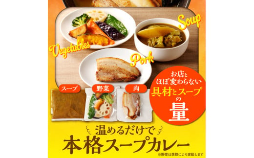 【50セット限定でナン2食分プレゼント】とろとろポークのスープカレー2食セット