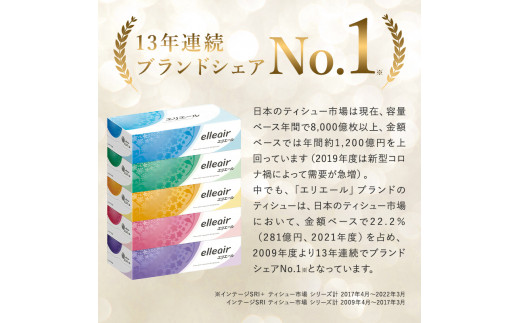 エリエール トイレットティシュー 12R シングル（12ロール×6パック）  【 トイレットペーパー 香り付き 55m巻 日用品 トイレ 新生活 備蓄 防災 消耗品 生活雑貨 生活用品 ストック パルプ100％ 岐阜県 可児市 】
