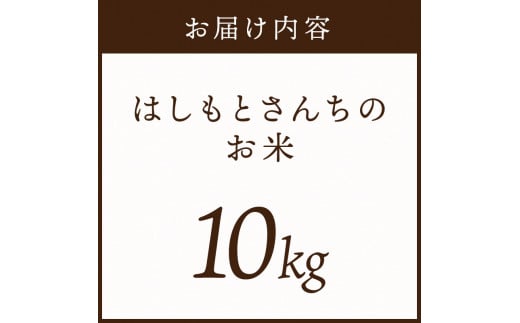 【令和6年産 2024年11月より順次発送】はしもとさんちのお米(10kg)《米 ヒノヒカリ ひのひかり おこめ 国産 送料無料 》【2401B14304】