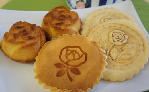 バラが入った手作り焼き菓子とジャムのセットB◆バラのまち埼玉県伊奈町◆