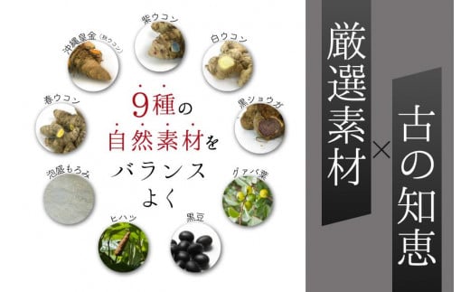 沖縄県産4種のウコンと5種の美健素材（SAKEKING10個セット）